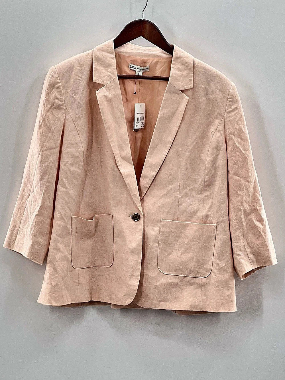 582 Cato linen-blend blazer XL and hi-rise trouser 10 set Trouser Set